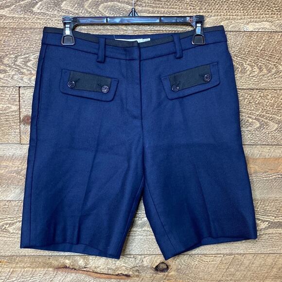 See by Chloe Navy blue wool Bermuda shorts Size 4 - Picture 1 of 6
